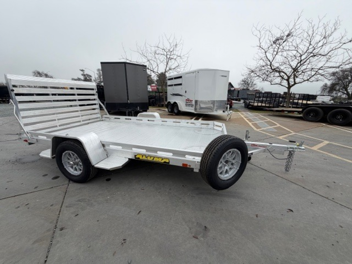 New New 2027 Aluma 7712H-S-TG 6.5FT X 12FT Utility Trailer for sale in ...