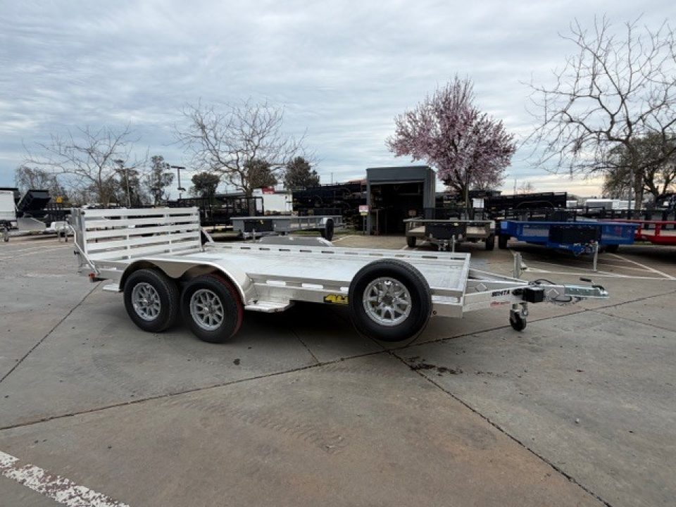 New 2027 Aluma 8014TA-EL-R-BT-RTD 7FT X 14FT 8.5K GVW Equipment Trailer