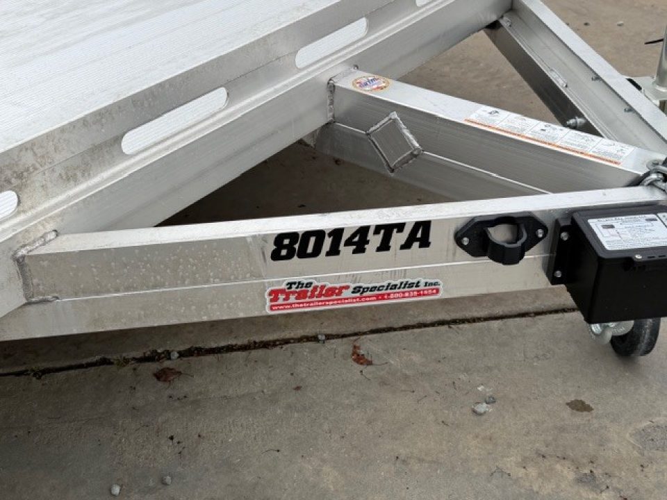 New 2027 Aluma 8014TA-EL-R-BT-RTD 7FT X 14FT 8.5K GVW Equipment Trailer