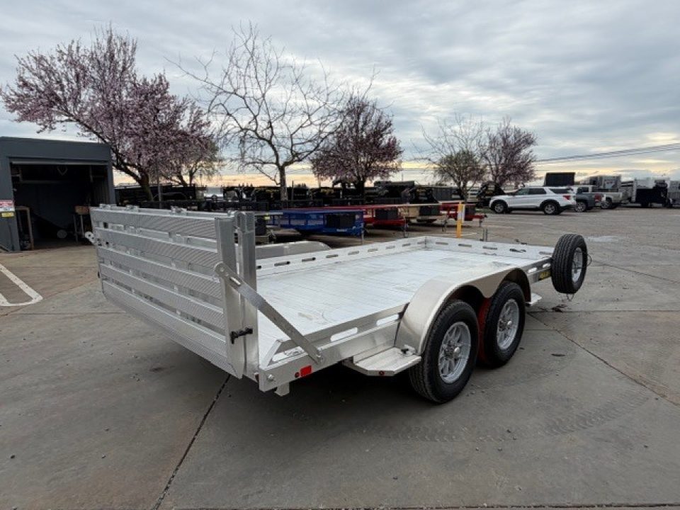 New 2027 Aluma 8014TA-EL-R-BT-RTD 7FT X 14FT 8.5K GVW Equipment Trailer