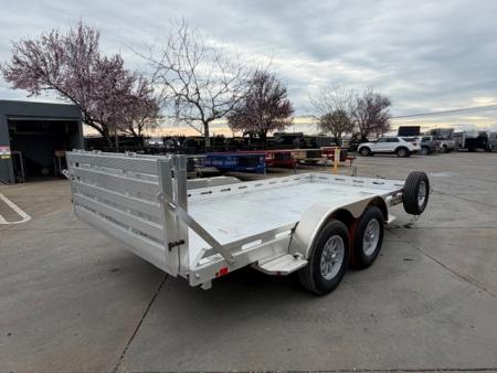 New 2027 Aluma 8014TA-EL-R-BT-RTD 7FT X 14FT 8.5K GVW Equipment Trailer