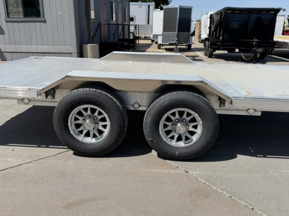 New 2027 Aluma WB18H-TA-EL-DOF-R-RR 8FT X 18FT 9990 GVW Equipment Trailer