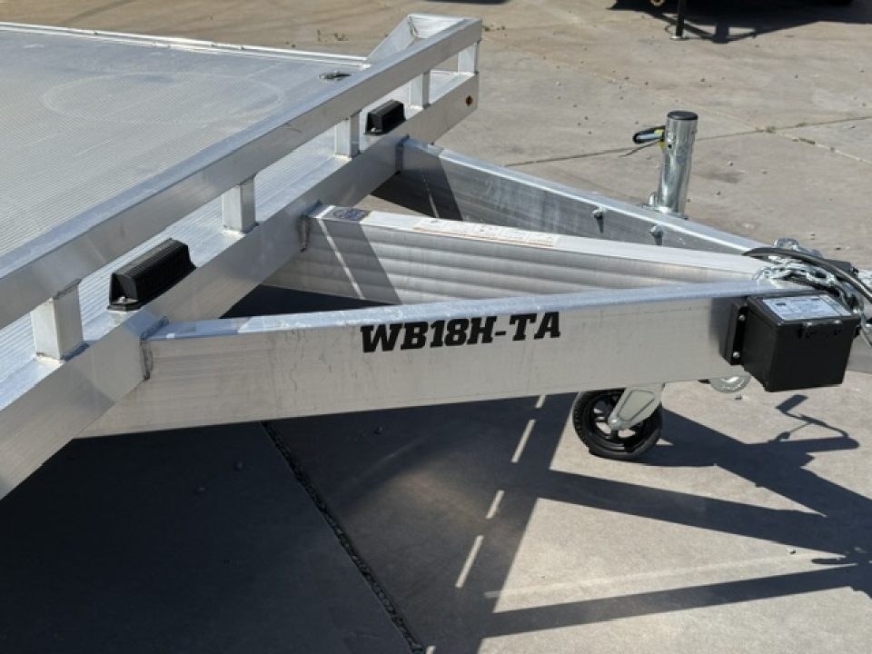 New 2027 Aluma WB18H-TA-EL-DOF-R-RR 8FT X 18FT 9990 GVW Equipment Trailer