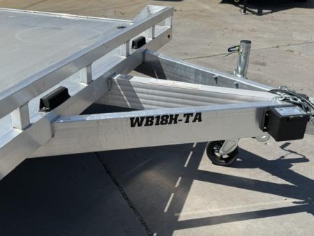 New 2027 Aluma WB18H-TA-EL-DOF-R-RR 8FT X 18FT 9990 GVW Equipment Trailer
