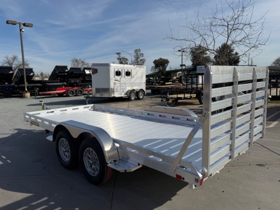 New 2027 Aluma 8016TA-EL-R-TG-RTD 6.5FT X 16FT 8.5K GVW Equipment Trailer