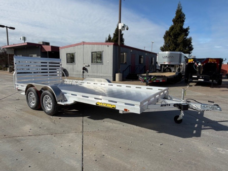 New 2027 Aluma 8016TA-EL-R-TG-RTD 6.5FT X 16FT Utility Trailer