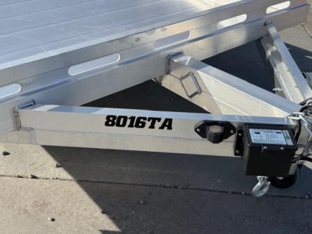 New 2027 Aluma 8016TA-EL-R-TG-RTD 6.5FT X 16FT 8.5K GVW Equipment Trailer