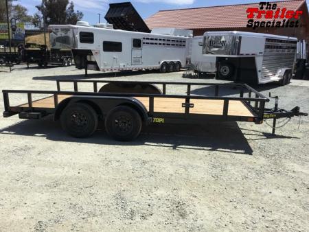 New 2026 Big Tex Trailers 70PI-18R1A-4P-BRK2 7FT X 18FT 7K GVW Utility Trailer
