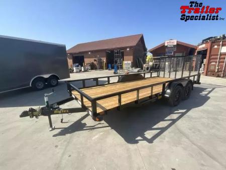 New 2026 Big Tex Trailers 70PI-18R1A-4P-BRK2 7FT X 18FT 7K GVW Utility Trailer