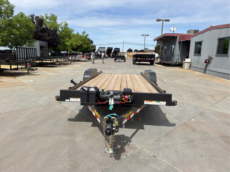 New 2026 Big Tex Trailers 10CH-20DT 7FT X 20FT 9.9K GVW Car Hauler Winch package