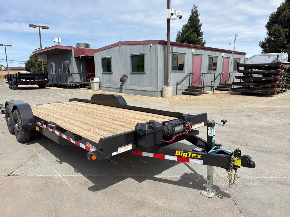 New 2026 Big Tex Trailers 10CH-20DT 7FT X 20FT 9.9K GVW Car Hauler Winch package