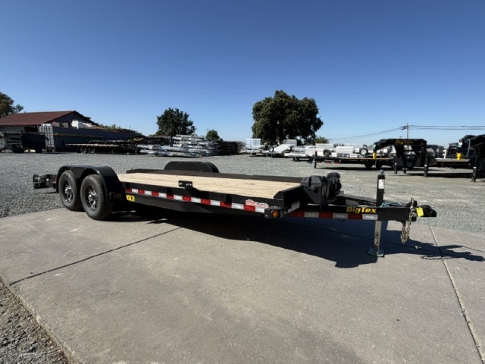 New 2026 Big Tex Trailers 10CH-20DT 7FT X 20FT 9.9K GVW Car Hauler Winch package