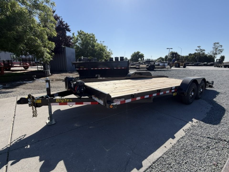 New 2026 Big Tex Trailers 10CH-20DT 7FT X 20FT 9.9K GVW Car Hauler Winch package