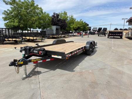 New 2026 Big Tex Trailers 10CH-20DT 7FT X 20FT 9.9K GVW Car Hauler Winch package