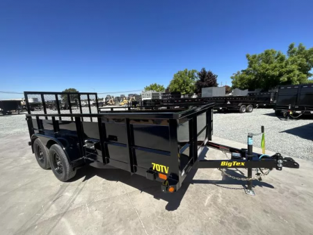 New 2026 Big Tex Trailers 70TV-12-2B 7FT X 12FT TA Utility Trailer