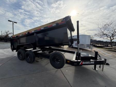 New 2026 Baseline HDU207L16X82 P3 7FT X 16FT 14K GVW Dump Trailer