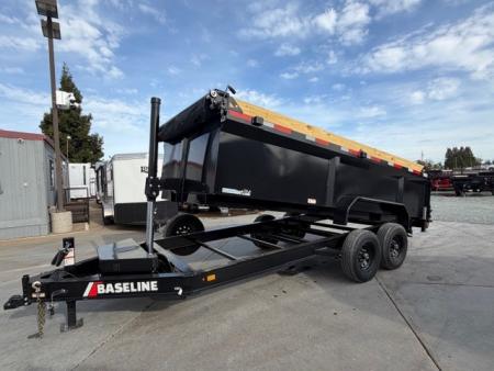New 2026 Baseline HDU207L16X82 P3 7FT X 16FT 14K GVW Dump Trailer