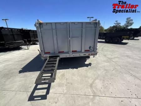 New 2025 Diamond C Trailers LPT208L14X81GN P4 7FT X 14FT 18K GVW Gooseneck Dump Trailer