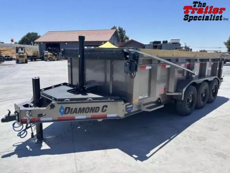 New 2025 Diamond C Trailers LPT307L16X82 P3 7FT X 16FT 24K GVW Dump Trailer