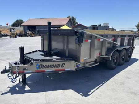 New 2025 Diamond C Trailers LPT307L16X82 P3 7FT X 16FT 24K GVW Dump Trailer