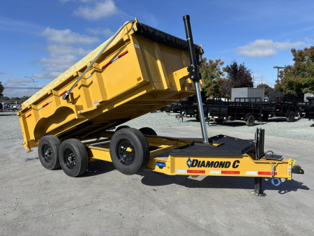 New 2026 Diamond C Trailers LPT207L14X82 P3 7FT X 14FT Dump Trailer