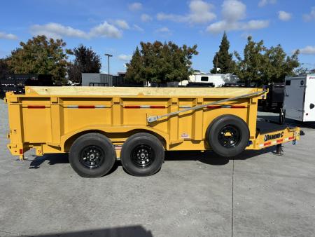 New 2026 Diamond C Trailers LPT207L14X82 P3 7FT X 14 FT 14.9KGVW Dump Trailer