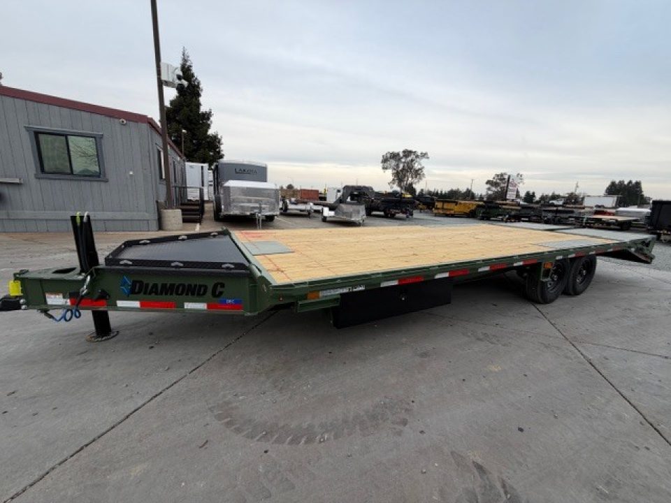 New 2026 Diamond C Trailers DEC207L24X102 8.5FT X 24FT 14.9K GVW Equipment Trailer