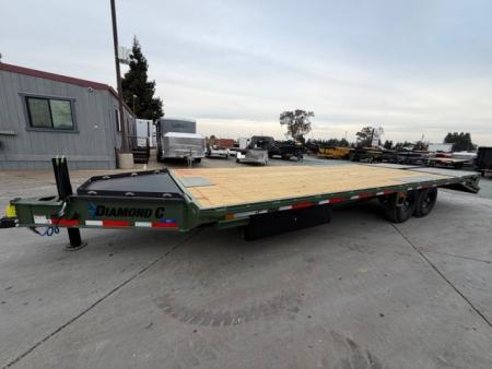 New 2026 Diamond C Trailers DEC207L24X102 8.5FT X 24FT 14.9K GVW Equipment Trailer