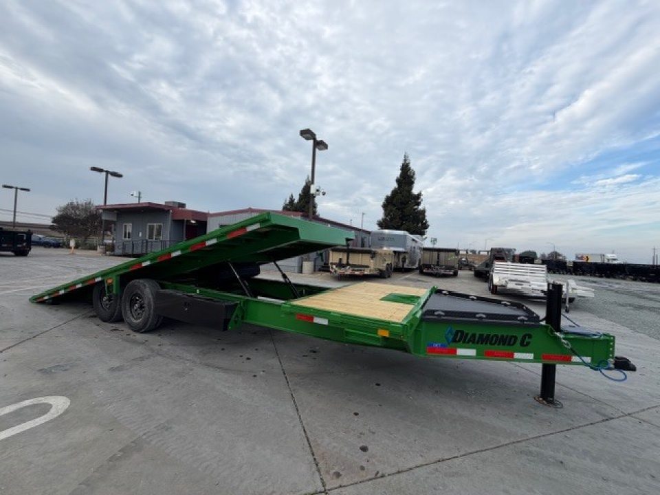 New 2026 Diamond C Trailers DET207L24X102 8.5FT X 24FT 15.5K GVW Tilt Trailer
