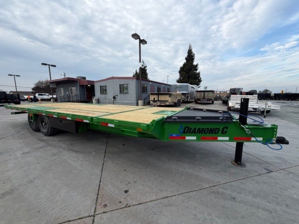 New 2026 Diamond C Trailers DET207L24X102 8.5FT X 24FT 15.5K GVW Tilt Trailer