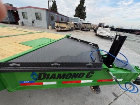 New 2026 Diamond C Trailers DET207L24X102 8.5FT X 24FT 15.5K GVW Tilt Trailer