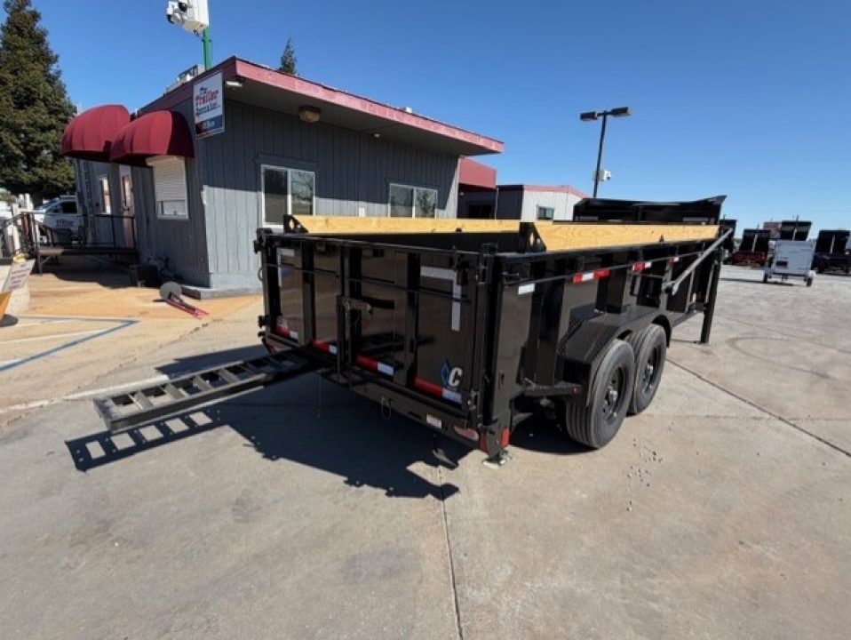 New 2026 Diamond C Trailers LPT20716X82GN P3 7FT X 16FT 15.5K GVW Dump Trailer