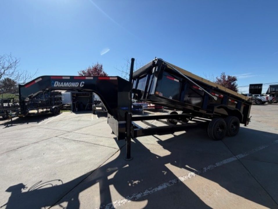 New 2026 Diamond C Trailers LPT20716X82GN P3 7FT X 16FT 15.5K GVW Dump Trailer