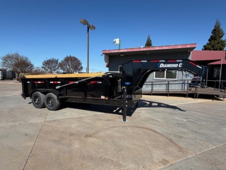 New 2026 Diamond C Trailers LPT20716X82GN P3 7FT X 16FT 15.5K GVW Dump Trailer