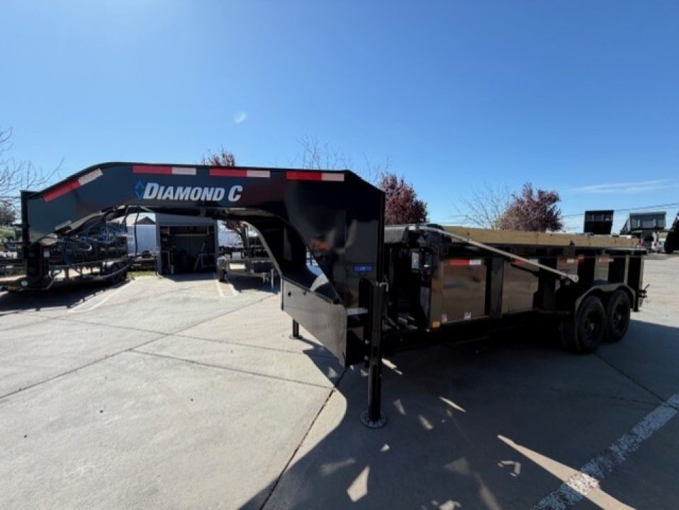 New 2026 Diamond C Trailers LPT20716X82GN P3 7FT X 16FT 15.5K GVW Dump Trailer