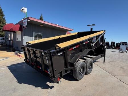 New 2026 Diamond C Trailers LPT20716X82GN P3 7FT X 16FT 15.5K GVW Dump Trailer