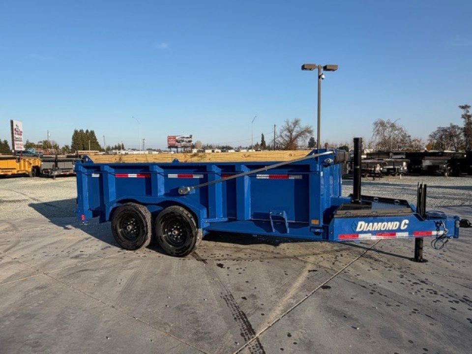 New 2026 Diamond C Trailers LPT207L14X82 7FT X 14FT 14.9GVW Dump Trailer