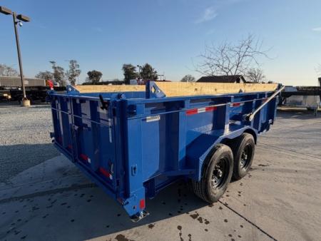 New 2026 Diamond C Trailers LPT207L14X82 7FT X 14FT 14.9GVW Dump Trailer
