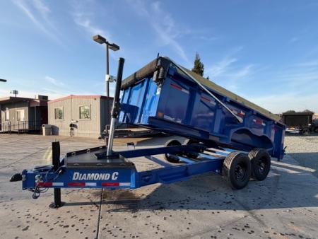 New 2026 Diamond C Trailers LPT207L14X82 7FT X 14FT 14.9GVW Dump Trailer