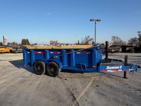 New 2026 Diamond C Trailers LPT207L14X82 7FT X 14FT 14.9GVW Dump Trailer