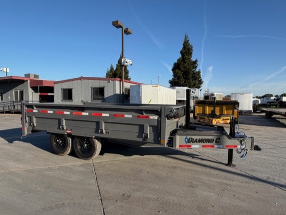 New 2026 Diamond C Trailers DOD207L14X96 8FT X 14FT 14.9K GVW Dump Trailer