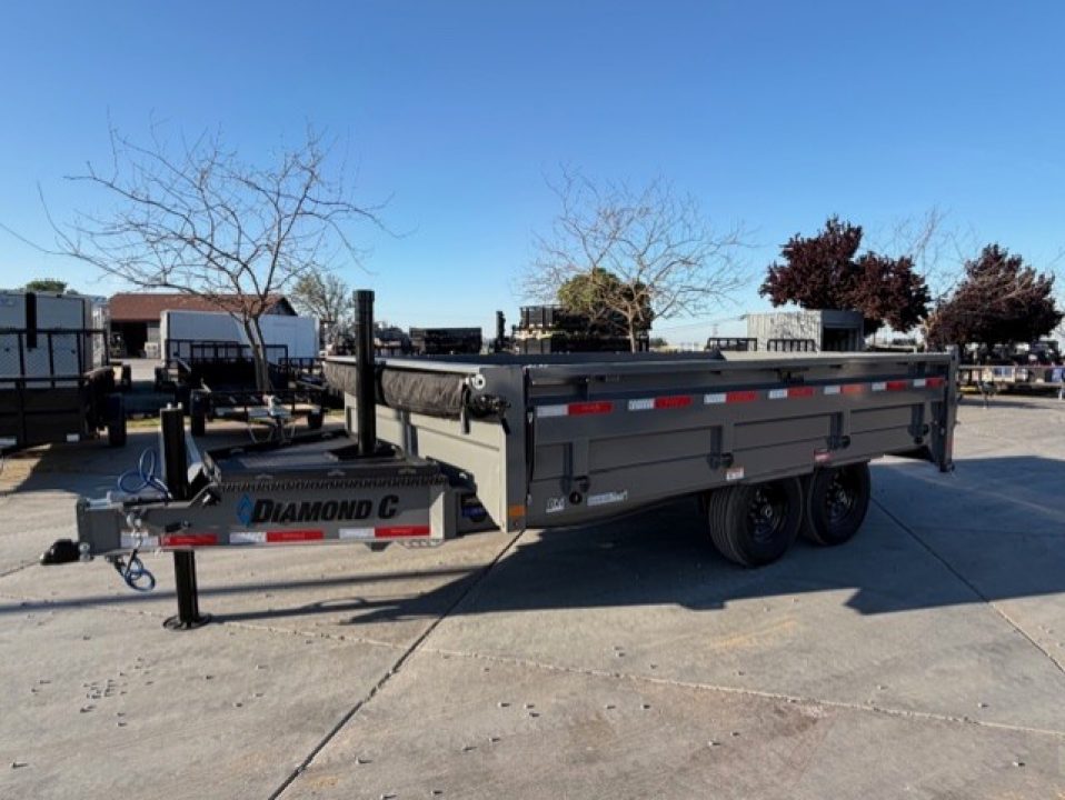 New 2026 Diamond C Trailers DOD207L14X96 8FT X 14FT 14.9K GVW Dump Trailer