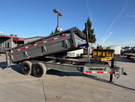 New 2026 Diamond C Trailers DOD207L14X96 8FT X 14FT Dump Trailer