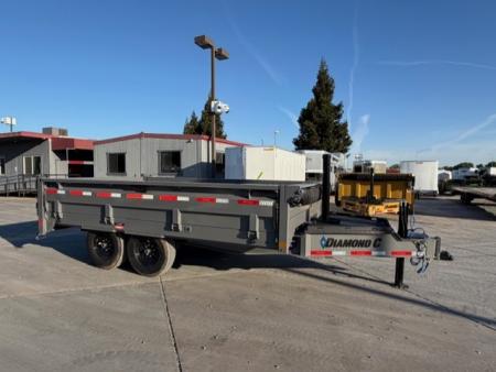 New 2026 Diamond C Trailers DOD207L14X96 8FT X 14FT 14.9K GVW Dump Trailer