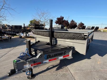 New 2026 Diamond C Trailers DOD207L14X96 8FT X 14FT 14.9K GVW Dump Trailer