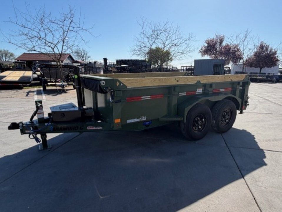 New 2026 Diamond C Trailers MDT206L12X77 6.5FT X 12FT 9890 GVW Dump Trailer