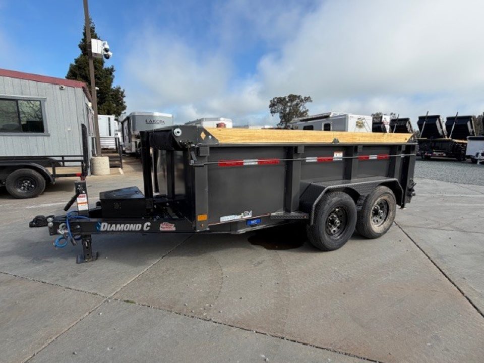 New 2026 Diamond C Trailers MDT206L12X77 P3 6.5FT X 12FT 9890 GVW Dump Trailer