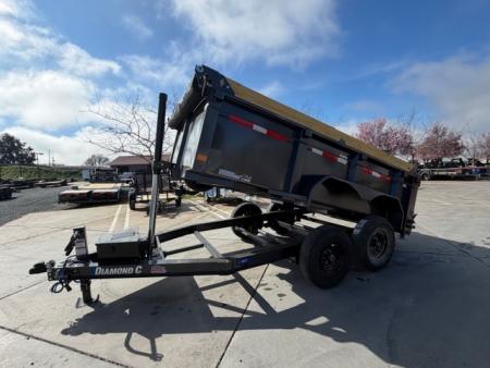 New 2026 Diamond C Trailers MDT206L12X77 P3 6.5FT X 12FT 9890 GVW Dump Trailer