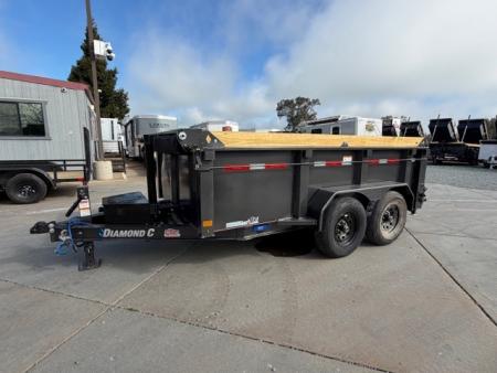 New 2026 Diamond C Trailers MDT206L12X77 P3 6.5FT X 12FT 9890 GVW Dump Trailer