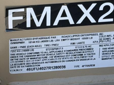 New 2024 Diamond C Trailers FMAX216L40X102MR 8.5FT X 40FT 40K GVW Equipment Trailer